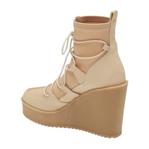 STEVE MADDEN Atomic Wedge Lace-Up Bootie - 8.5 - Picture 4 of 10